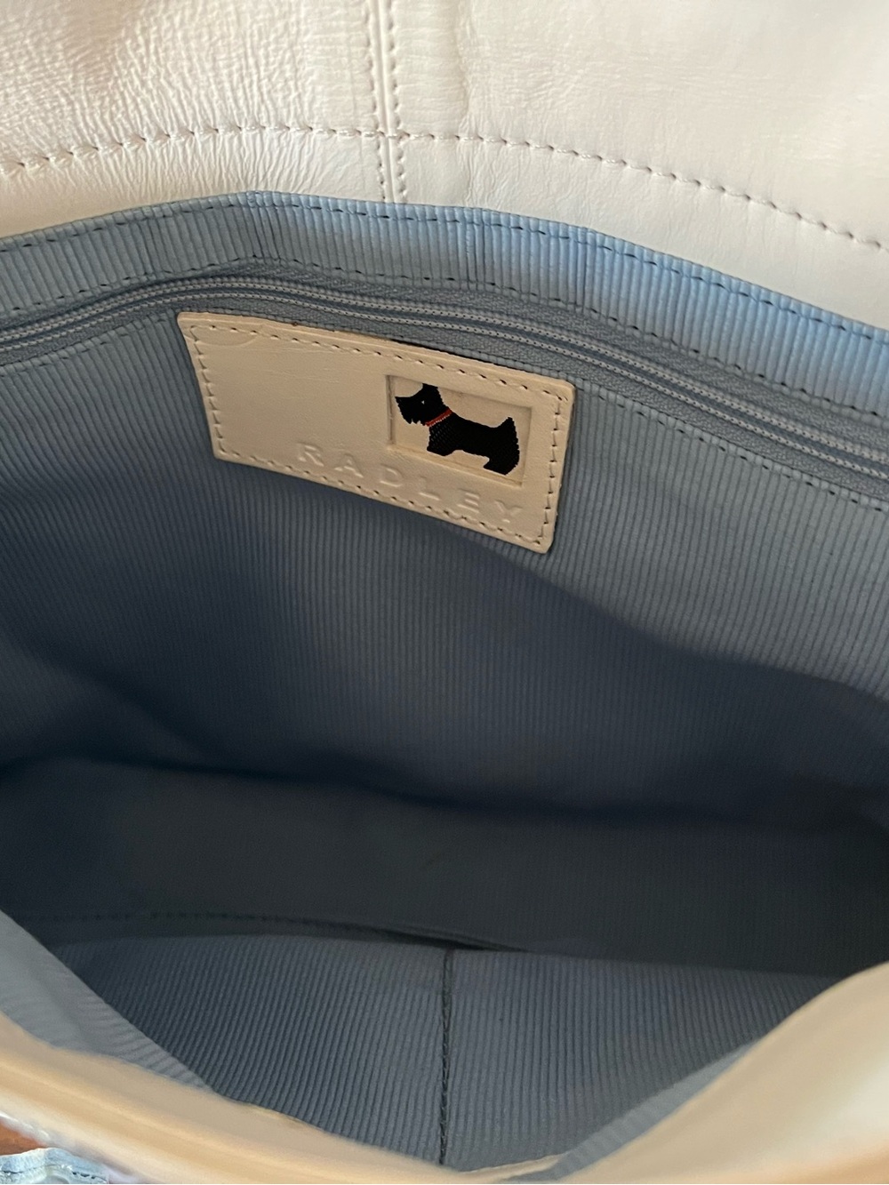 Radley London White Leather Handbag NWT - Picture 6 of 13